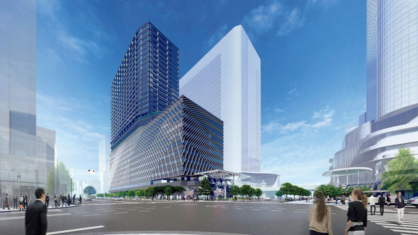 泉岳寺駅地区第二種市街地再開発事業 完成パース